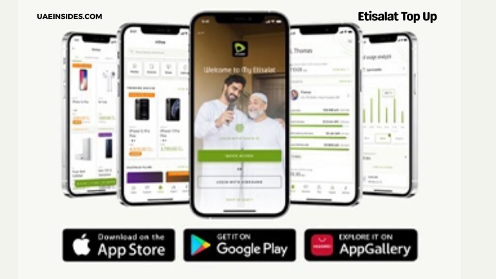 Topping Up the Etisalat Mobile App