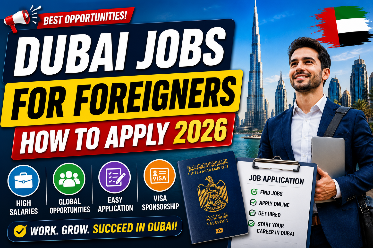 Dubai Jobs for Foreigners 2026 | How to Find Jobs & Apply