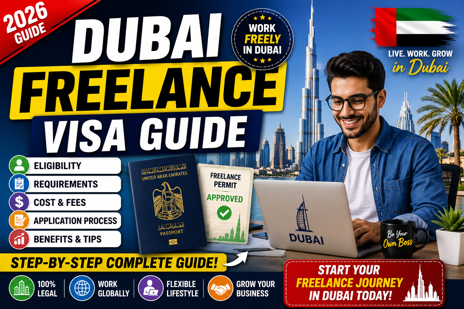 Dubai Freelance Visa Guide 2026 | Complete Application Guide