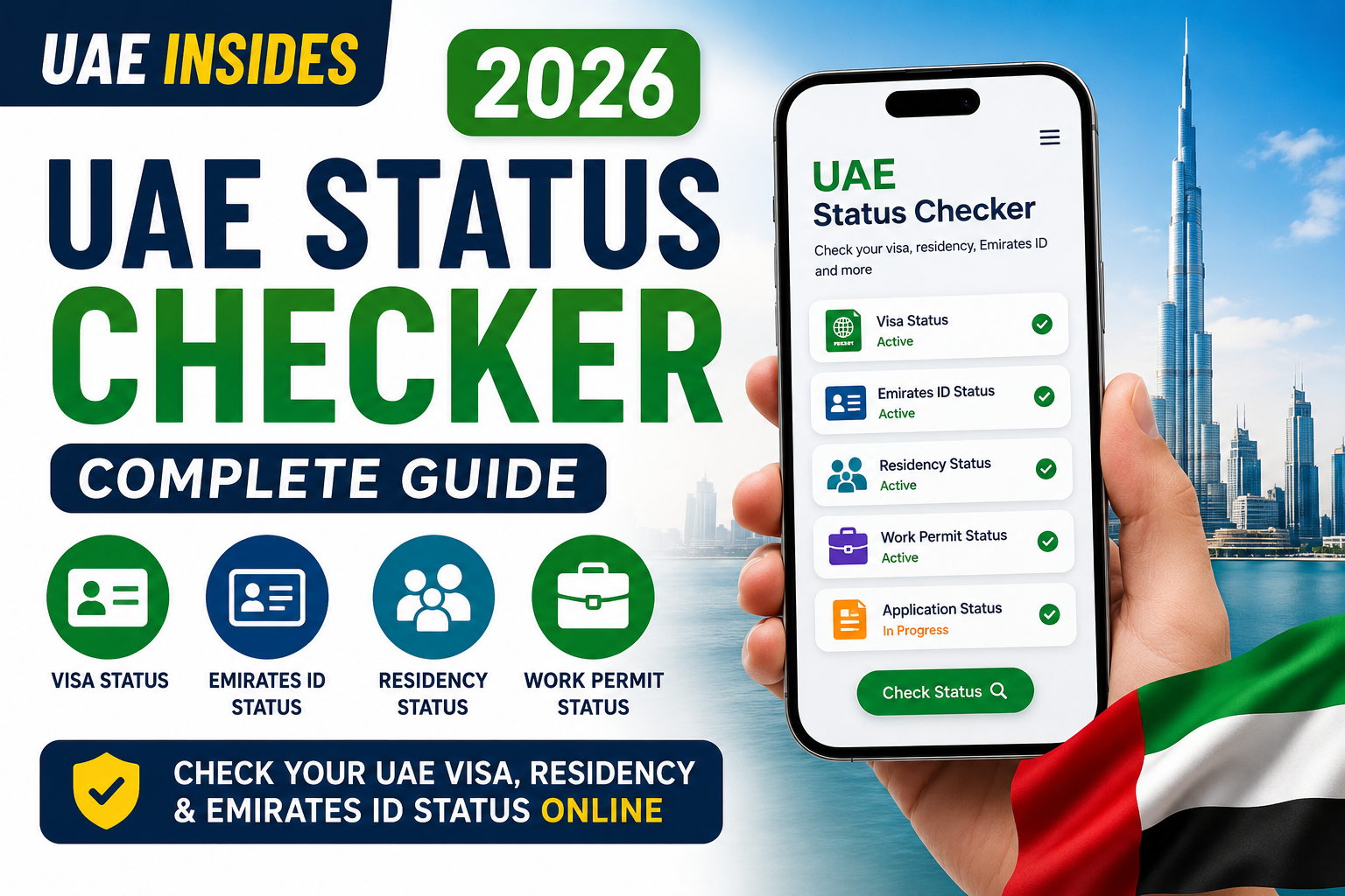 UAE Status Checker 2026 – Check Visa, Emirates ID & Residency Online | UAE Insides